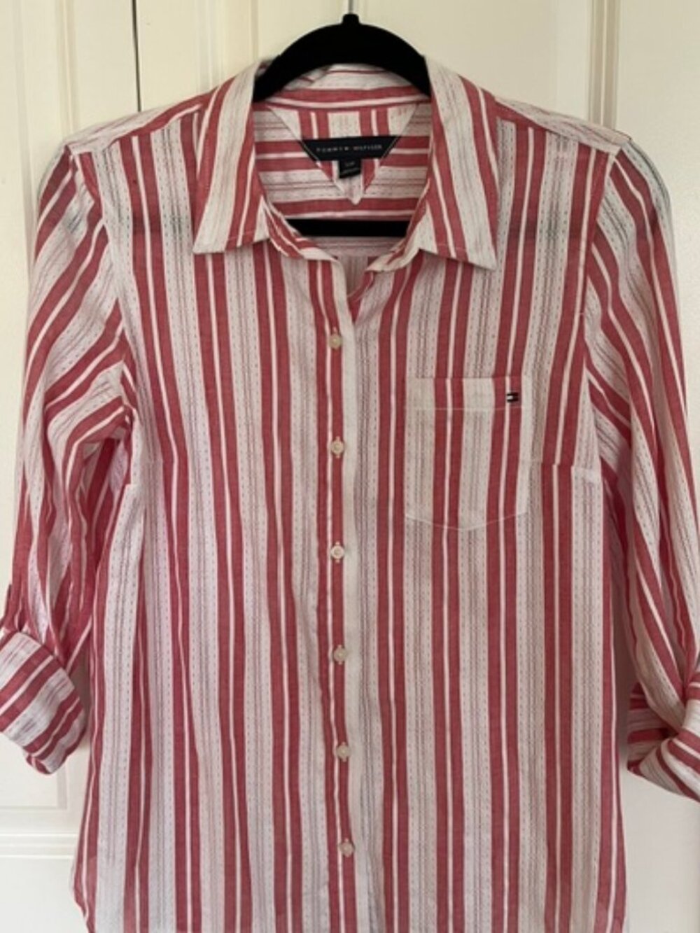 EUC Tommy Hilfiger Light Cotton Blouse Size Small
